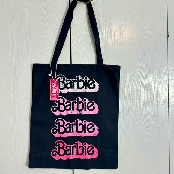 NWT. Primark. Barbie The Movie At Primark Barbie Logo Print Tote Bag. - Picture 1 of 10
